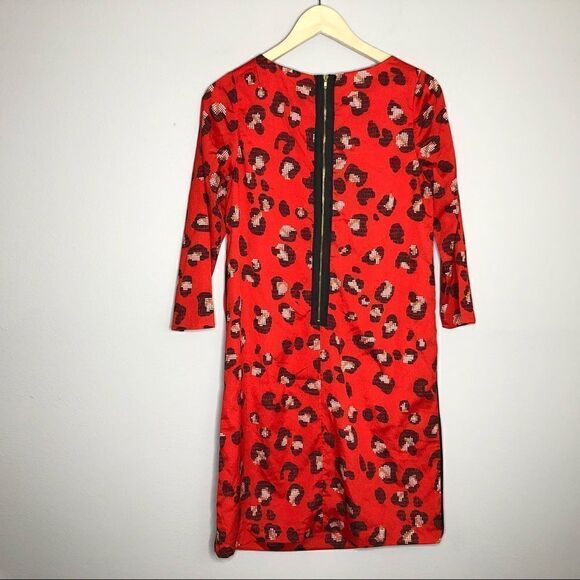 The Limited TALL Cheetah Animal Print Red and Black Dress - Picture 2 of 9